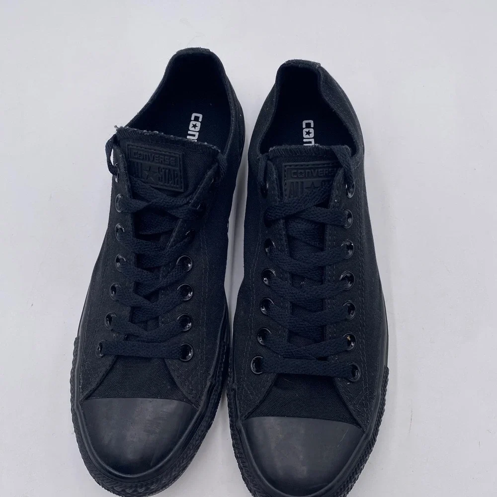 Converse Chuck Taylor All Star Low Top Sneaker Mens 9 Black M5039 Triple Black - Picture 5 of 14